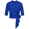 Royal Blue Wrap Top