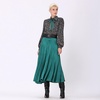 Very Flared Long Velvet Skirt