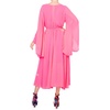 Sunset Midi Dress - Neon Pink