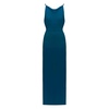 Manoa Teal Blue Evening Dress With Open Back