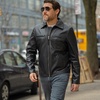 Rainier Moto Leather Jacket - Black