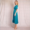 Waterfall Midi Special Occasion Dress In Celestial Blue