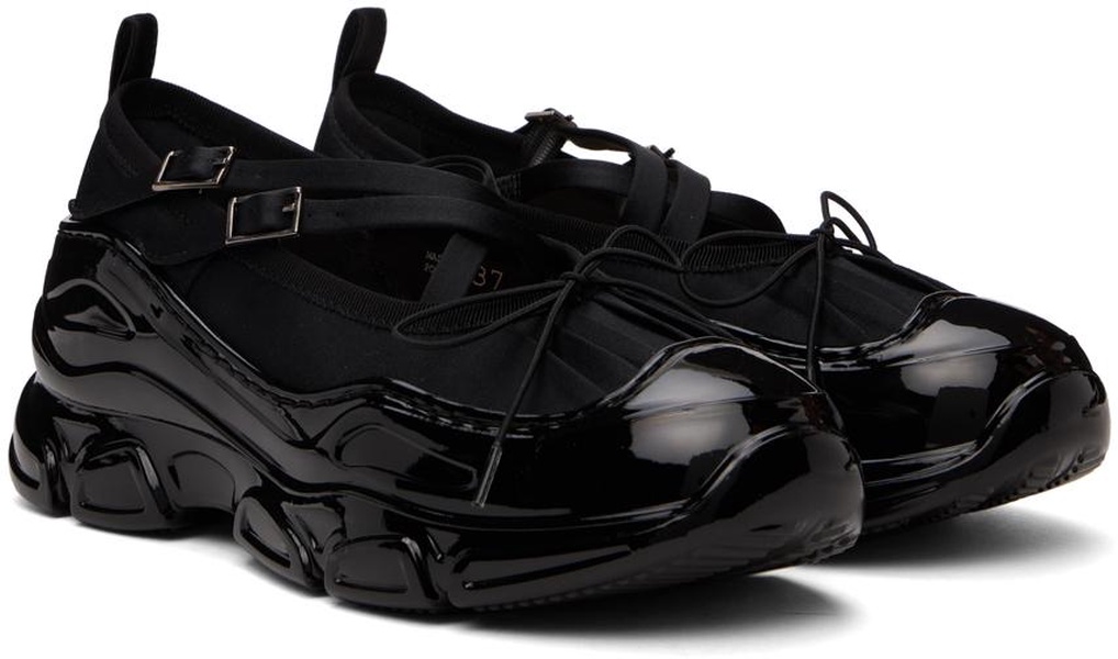 Black Classic Criss Cross Tracker Ballerina Sneakers