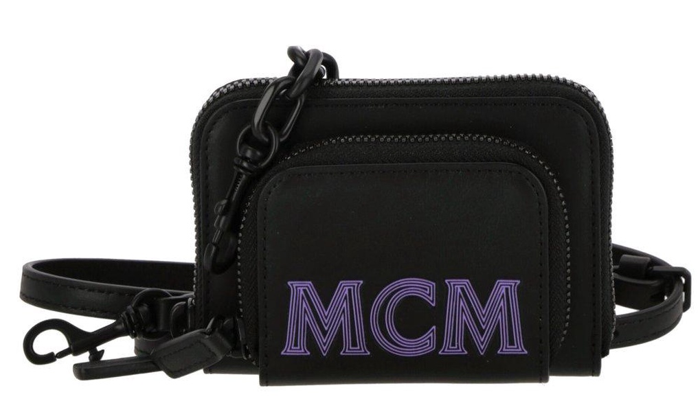 MCM Logo Printed Zipped Wallet