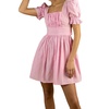 popham dress in pink gingham