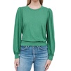 puff sleeve top in jade