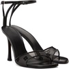 Black Stitch 4G Mesh Heeled Sandals