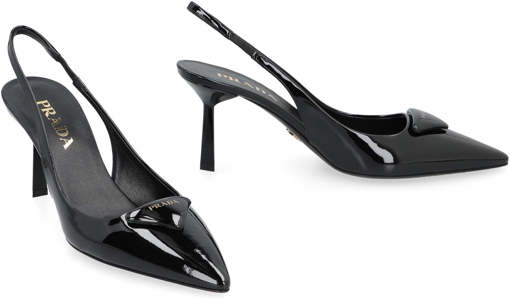 Patent Leather Slingback Pumps