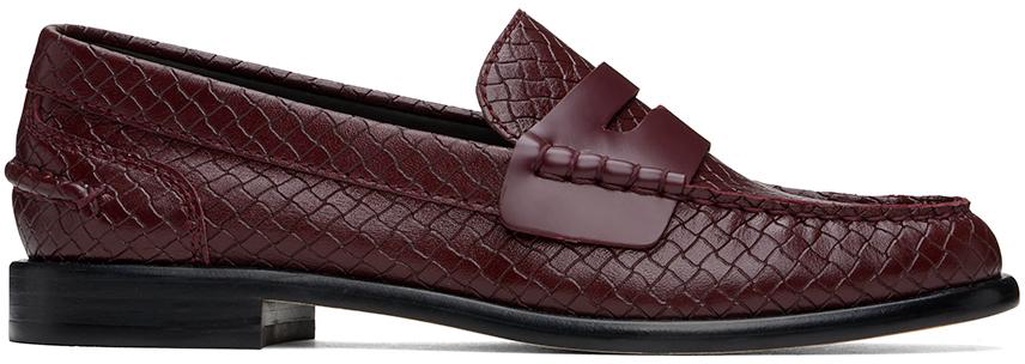 Burgundy Carter Leather Loafers