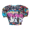 Vivienne Westwood Graffiti Printed Cropped T-Shirt