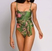 zenna one piece in green floral