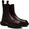 Brown Platform Chelsea Boots