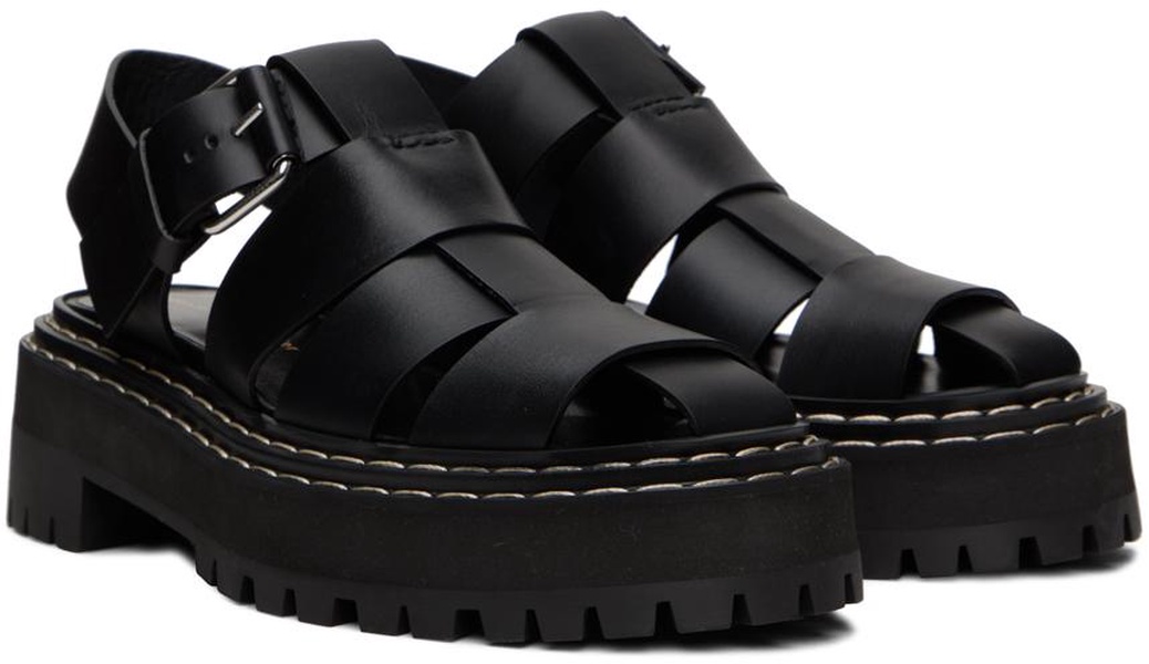 Black Lug Sandals