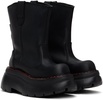 Black Chunky Workwear Boots