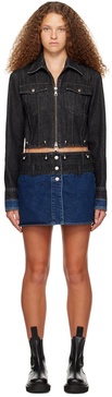 Black & Blue 3-Way Denim Minidress