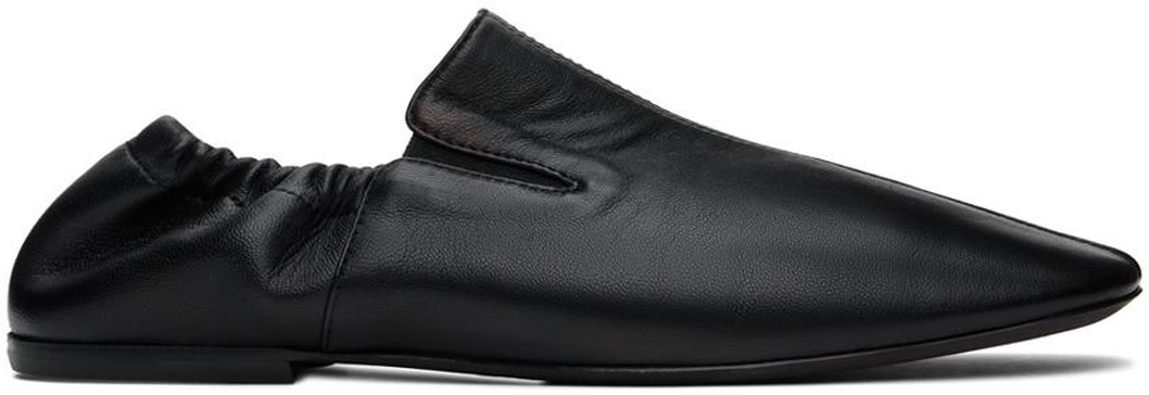 Black Leather Loafers