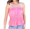 oh so girly peplum top in candy pink