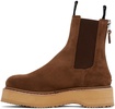 Brown Single Stack Chelsea Boots