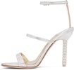 Silver Rosalind Heeled Sandals