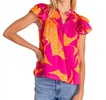 mattie blouse in abstract river