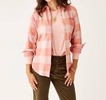 fairbanks super soft shirt in lt> henna check