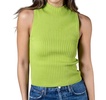 nashville ribbed tank top in light green