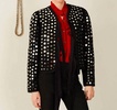 pasha disco jacket in onyx