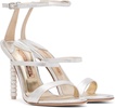 Silver Rosalind Heeled Sandals