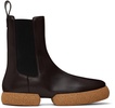 Brown Leather Chelsea Boots