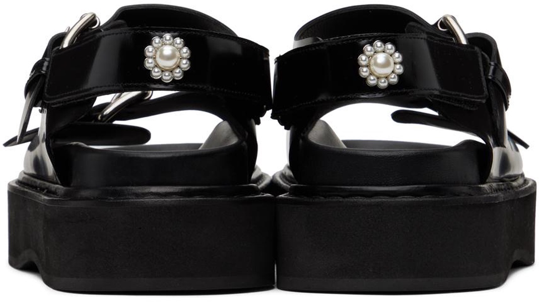 Black Pearl Daisy Platform Sandals