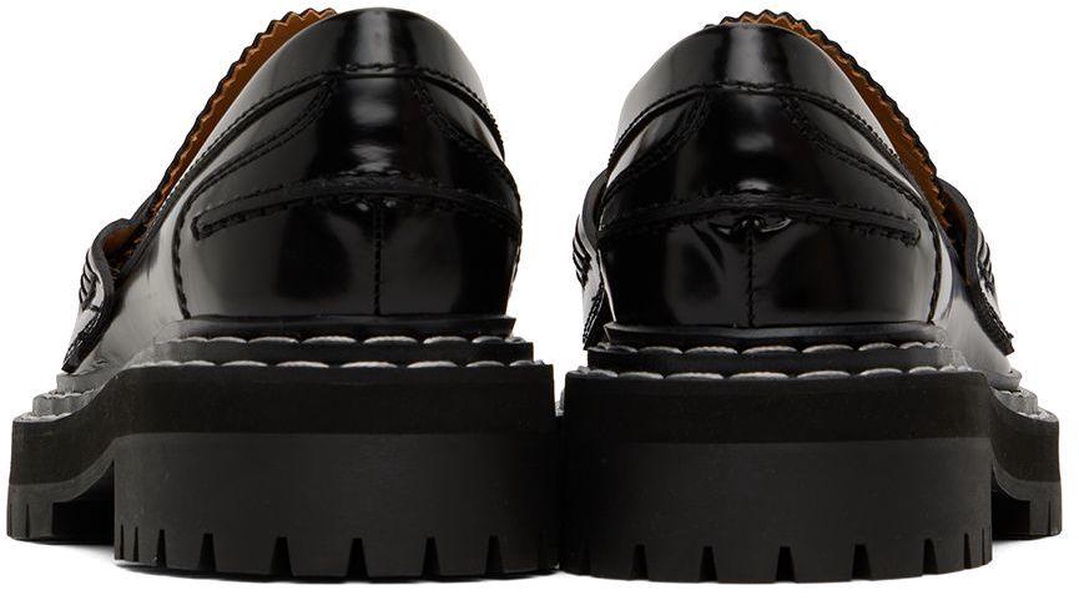 Black Lug Sole Loafers