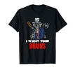 Patriotic Lincoln Zombie Wants Your Brains Halloween T-Shirt