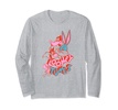 Amazon Essentials Looney Tunes Red and Pink Character Collage Long Sleeve T-Shirt