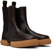 Brown Leather Chelsea Boots