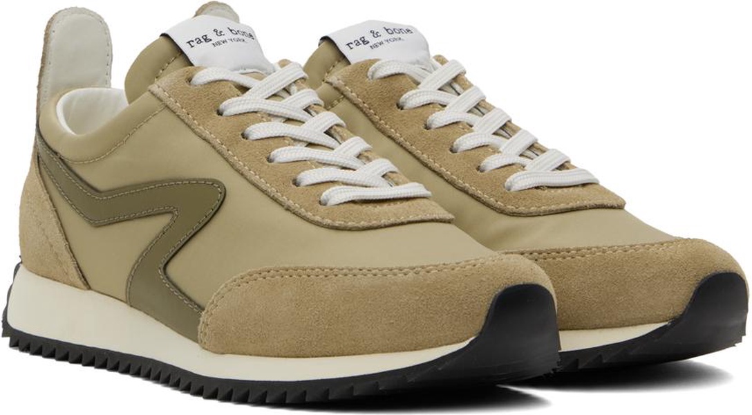 Khaki Retro Runner Sneakers