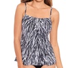 jubilee tankini top in black white