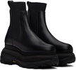 Black Platform Chelsea Boots