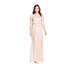 Adrianna Papell Women's Short Sleeve Blouson Beaded Gown