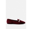 LAMINGTON Womens Diamante Embellished Velvet Loafers