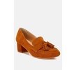 Aloha Tassels Detail Suede Loafers