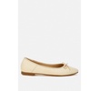 Paper Rings Raffia Ballet Flats