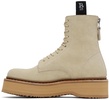 Beige Single Stack Boots