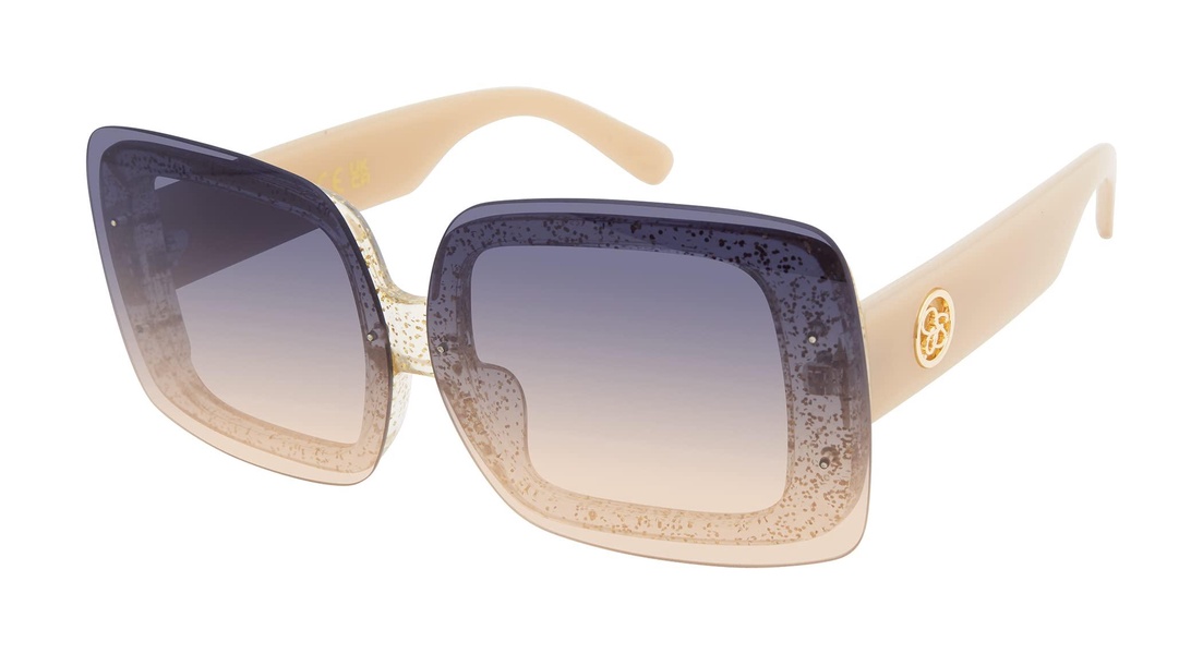 Jessica Simpson J6111 Glittered Women's Square Sunglasses with 100% Uv Protection. Glam Gifts for Her, 70 Mm