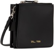 Black Leather Wallet Shoulder Bag