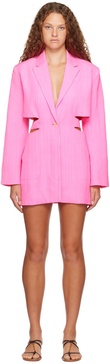 Pink Le Raphia 'La Robe Bari' Minidress