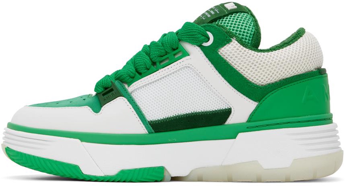 White & Green MA-1 Sneakers