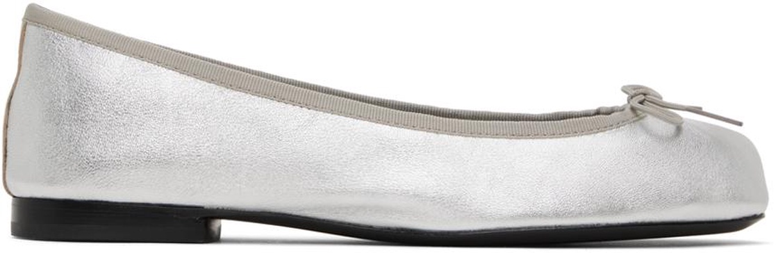 Silver Joey Ballerina Flats