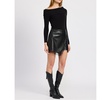 Women's Jett Lace-Trim Faux-Leather Skort