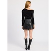 Women's Jett Lace-Trim Faux-Leather Skort