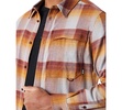 Men's Classic Fit Plaid Button-Front Stretch Flannel Shirt